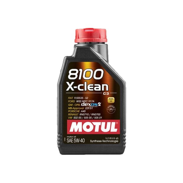 1 Liter Motul 8100 X-Clean 5w40 C3 Motor l ( VW , Audi , BMW , Fiat )
