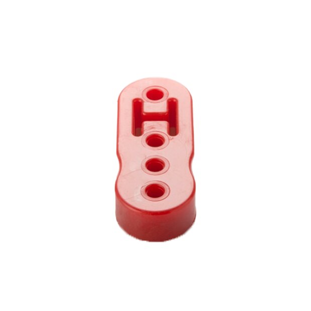 Arlows PU Auspuffgummi - dreifach - Rot