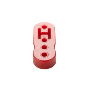 Arlows PU Auspuffgummi - dreifach - Rot