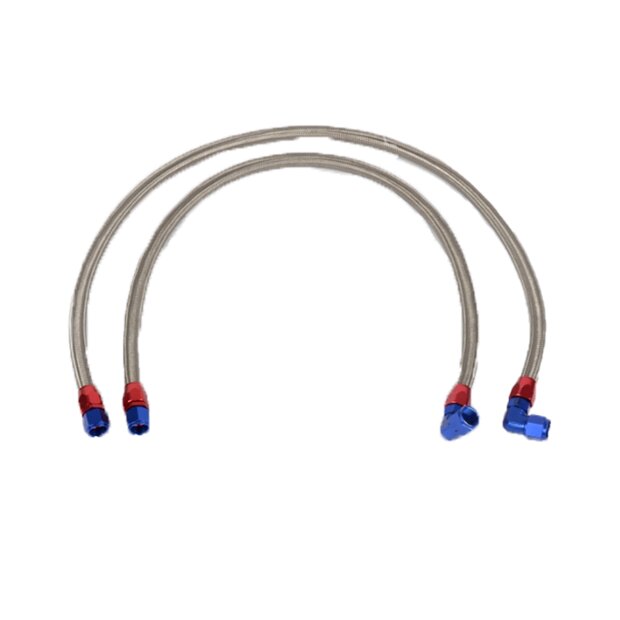 Arlows Oilcooler Steel Flex Hose Dash 10 (2 Pieces, Length: 110/130cm)
