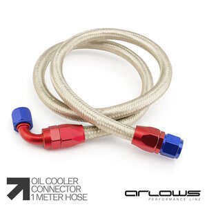 Arlows Oilcooler Steel Flex Hose Dash 8 (2 Pieces,...