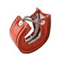 Arlows Turbowindel / Hitzeschutz für T3 Turbolader ( Farbe: Rot )