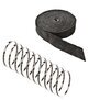 Arlows 20m Keramik Heat Wrap Black (Width: 50mm) + 10 V2A Zip Tie (Length: 300mm)