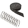 Arlows 20m Keramik Hitzeschutzband Schwarz ( Breite: 50mm ) + 10 V2A Kabelbinder ( Länge: 300mm )