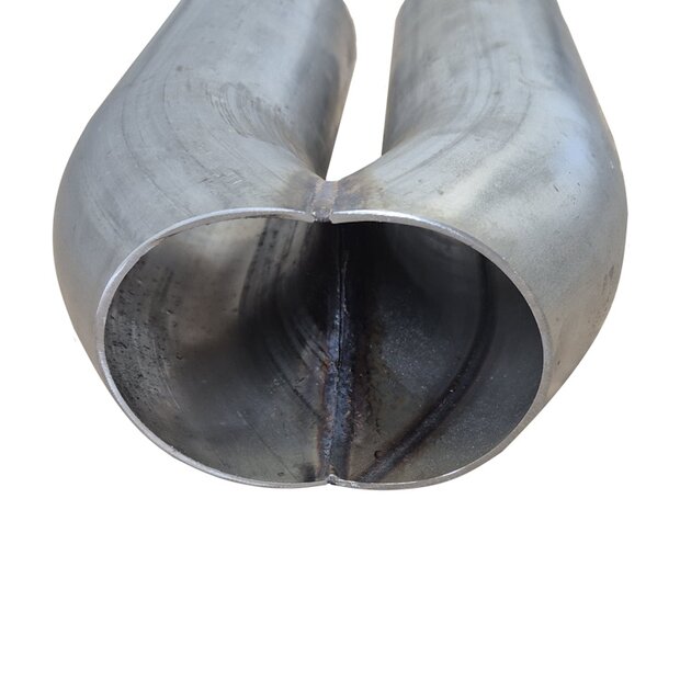 Arlows Y-Rohr 2x 76mm / 3 auf 1x 102mm / 4 ( Edelstahl , Y-Pipe ) B-WARE