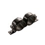 Arlows Benzinpumpenhalter 60mm doppelt ( Aluminium , Farbe: Schwarz )