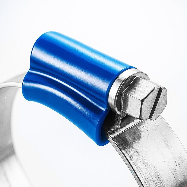 Arlows Schraubschelle 104 - 138mm Blau ( extrem stabile HD Schlauchschelle / Schelle )