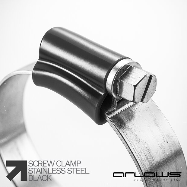 Arlows Schraubschelle 130 - 165mm Schwarz ( extrem stabile HD Schlauchschelle / Schelle )