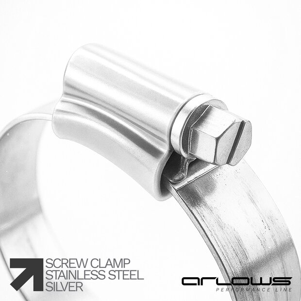 Arlows Schraubschelle 13 - 20mm silber ( extrem stabile HD Schlauchschelle / Schelle )