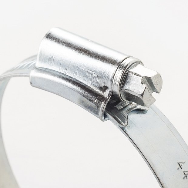 Arlows Schraubschelle 32 - 44mm silber ( extrem stabile HD Schlauchschelle / Schelle )