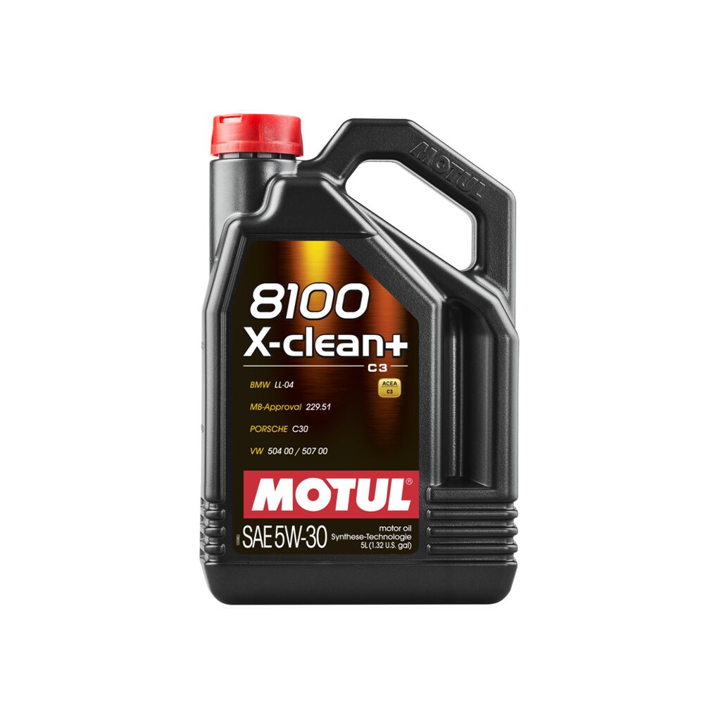 Motul 8100 X-CLEAN 5W40 - 25 Liters - Fully Synthetic Engine Motor Oil (5 x  5L)