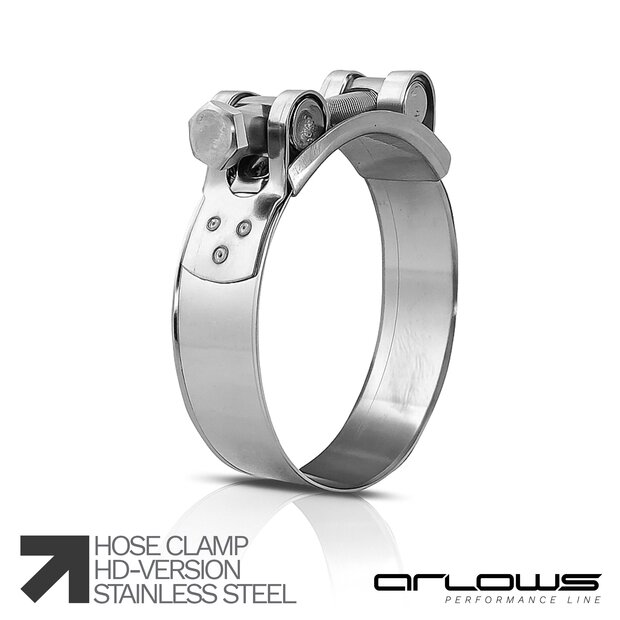 Arlows 60 - 63mm HD-Schelle ( M6 Bolzen Schlauchschelle )