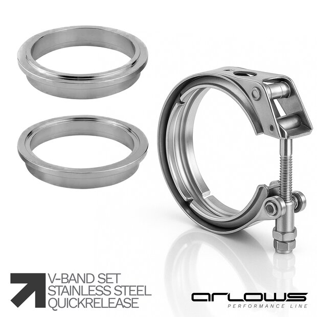 Arlows V-Band Kit with Quick Lock 3,5 / 89mm...