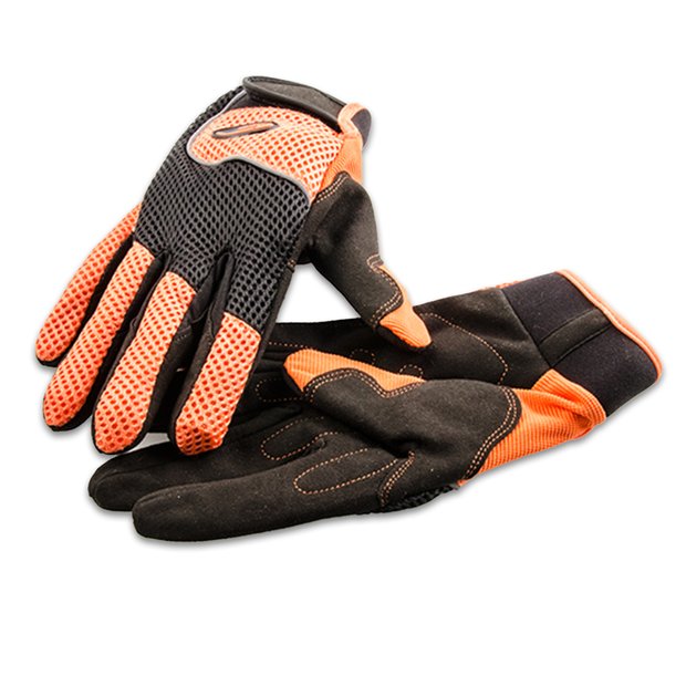 Arlows 1 pair mechanic gloves Orange / black