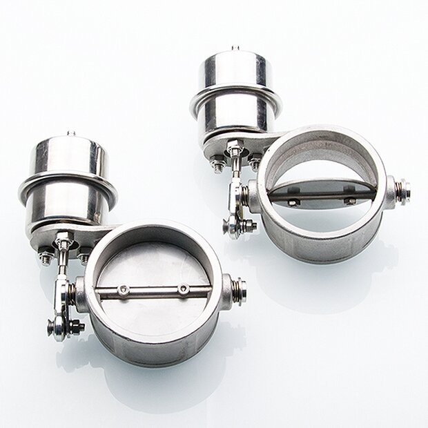 Arlows 3 / 76mm Auspuffklappe ( Unterdruck gesteuert, offene Grundstellung )