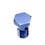 Arlows Aluminium Hohlschraube M18 x 1,5 ( Blau eloxiert )