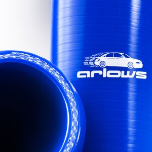 Arlows Ø 70mm Silikonschlauch 90° Bogen /...