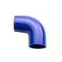 Arlows Ø 28mm Silikonschlauch 90° Bogen / Verbinder ( Blau ) Schlauch