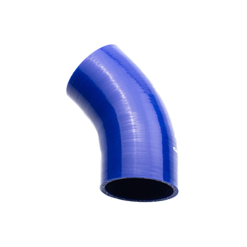 2 HD Schellen  *NEU* Bogen  Silikonbogen 64 mm 45° Silikonschlauch 64mm Blau 
