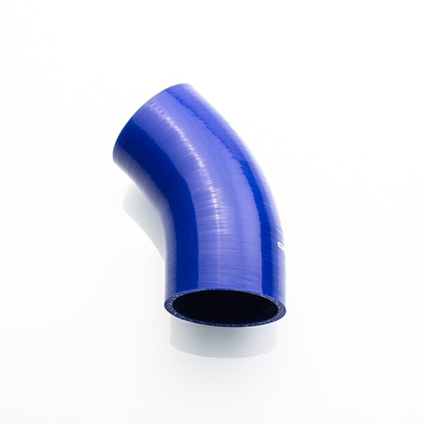 Arlows  76mm Silikonschlauch 45 Bogen / Verbinder ( Blau ) Schlauch