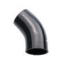 Arlows Ø 25mm Silikonschlauch 45° Bogen / Verbinder ( Schwarz ) Schlauch