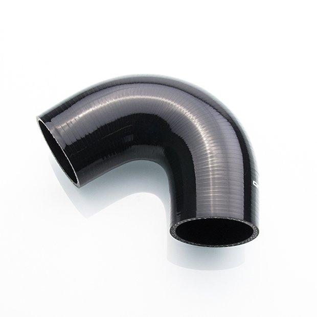 Arlows Ø 57mm Silikonschlauch 135° Bogen / Verbinder ( Schwarz ) Schlauch