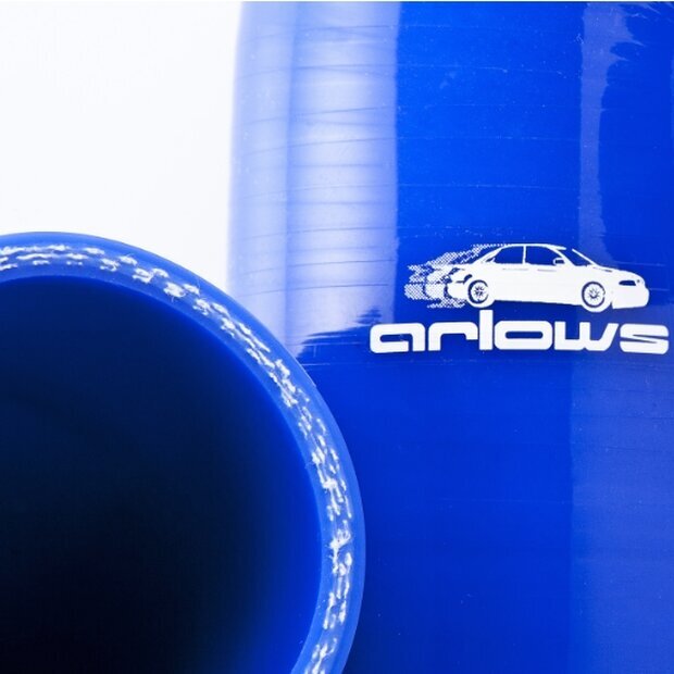 Arlows  54mm auf 51mm Silikon Schlauch 45 Reduzierer (Blau) Reduzierbogen