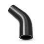 Arlows Ø 60mm auf 51mm Silikon Schlauch 45° Reduzierer ( Schwarz ) Reduzierbogen