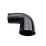 Arlows Ø 45mm auf 38mm Silikon Schlauch 90° Reduzierer ( Schwarz ) Reduzierbogen