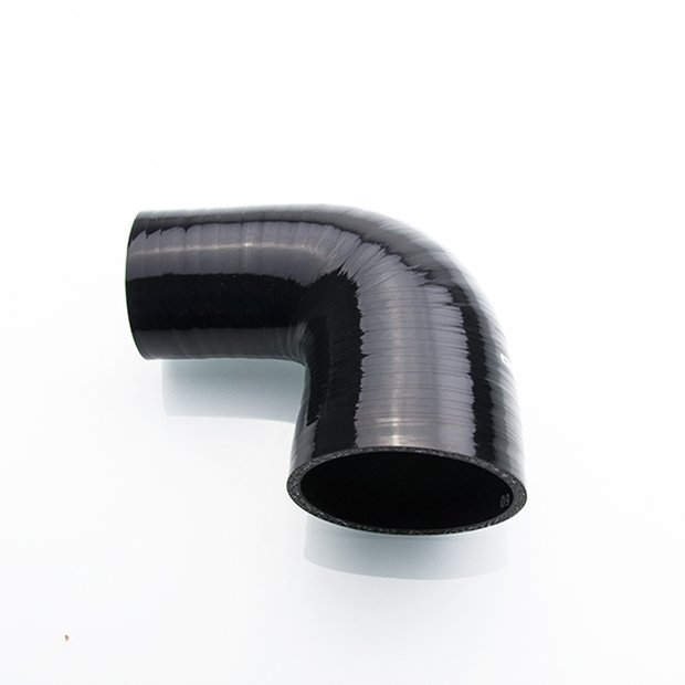 Ø 51mm auf 45mm Silicon Hose 90° reducer (Black) Reduction Elbow