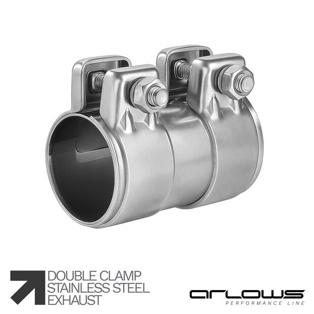 Arlows 2,375 / 60,3mm Edelstahl Rohrverbinder /...