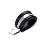 Arlows Aluminium Schlauchhalter Ø 42mm ( Silber, gummiert )