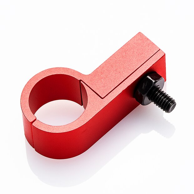Arlows Dash 3 Aluminium Schlauchhalter ( 6,35mm , Rot )