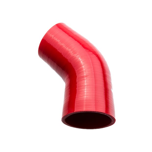 Arlows Ø 28mm auf 22mm Silikon Schlauch 45° Reduzierer ( Rot ) Reduzierbogen