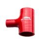 Arlows Ø 76mm T-Stück Verbinder mit 25mm Abgang ( Rot ) Silikon Schlauch