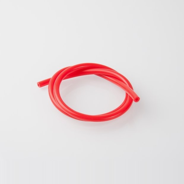 Arlows Ø 4mm 1 Meter Silikon Unterdruckschlauch ( Rot ) Meterware