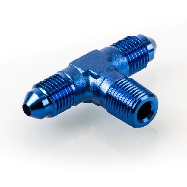 Arlows Adapter / T-Stück 1/8 NPT auf 2x Dash 4  männlich 