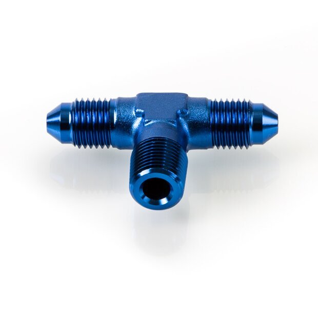 Arlows Adapter / T-Stück 1/8 NPT auf 2x Dash 4  männlich 