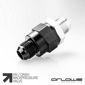 Arlows back-pressure Valve Dash 6 ( 9/16 - 18UNF )