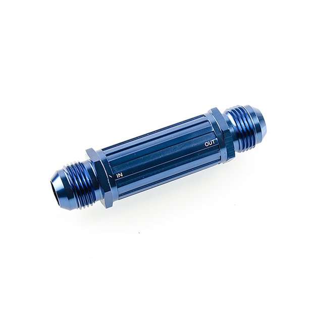 Arlows Fuel filter Dash 4 anodized small blue (60 micron)