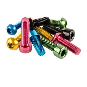 Arlows Hexagon Socket Panhead Screw AL7075 M5x35 Blue