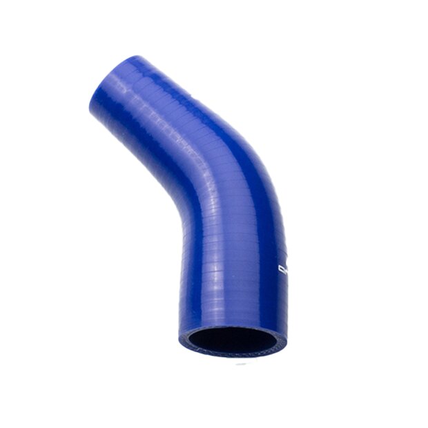 Arlows  102mm to 89mm Silicone Hose 45 reducer ( blue )...