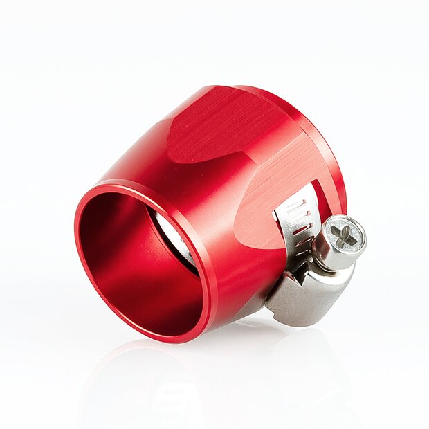 Arlows Alu Schlauchschelle 12-21mm / Dash 10 ( Farbe Rot )