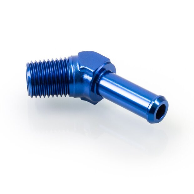 Arlows 1/8 NPT 45 Degree Adapter to 6mm Hose /