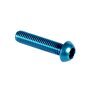 Arlows Hexagon Socket Panhead Screw conical AL7075 M5x35 Blue TYP II