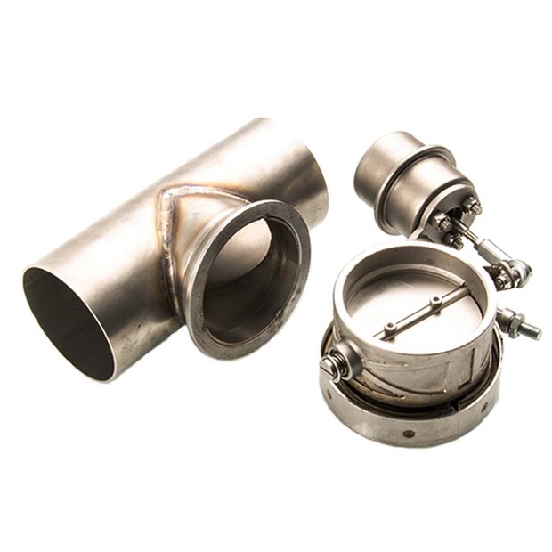 Arlows 2,5 / 63,5mm Auspuffklappe mit T-St�ck f�r die...