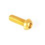 Arlows Hexagon Socket Panhead Screw conical AL7075 M5x25 Gold TYP II