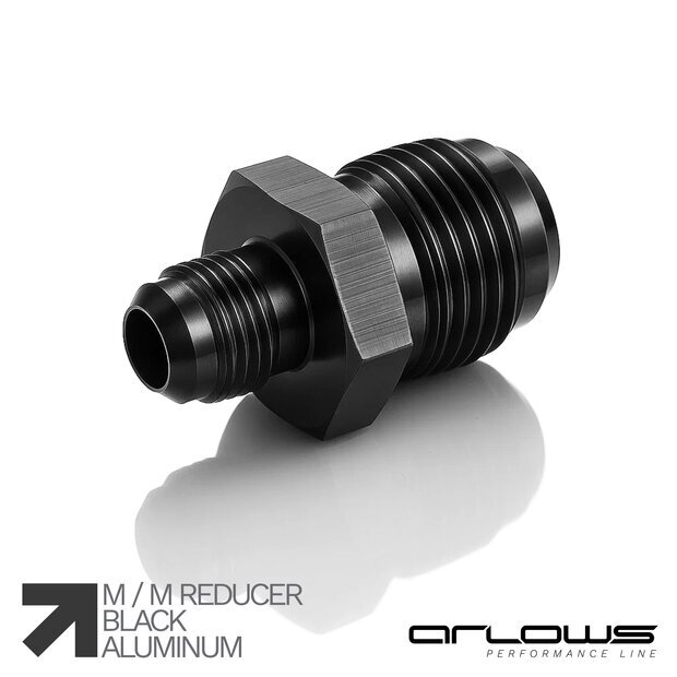 Arlows Reducer Dash 8 to Dash 10 (M/M) Black