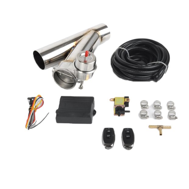 Arlows 3 / 76mm Y-Exhaust Flap Kit remote controlled (Negativedruck controlled, closed)