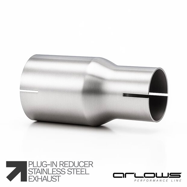 Arlows 70mm auf 60,3mm reduzierst�ck / Rohr Adapter ( Edelstahl Doppelmuffe )